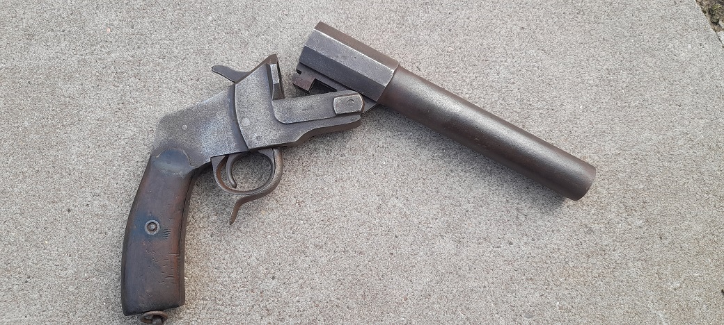 German 27mm Hebel Flare Pistol S/N49686 - Image 4