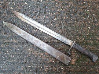 German Seitengewehr 98 "Butcher" bayonet & scabbard