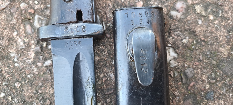 German K98 Bayonet & Scabbard - dated 1943 #6 - Image 5