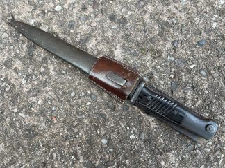 German K98 Bayonet & Scabbard  with leather frog