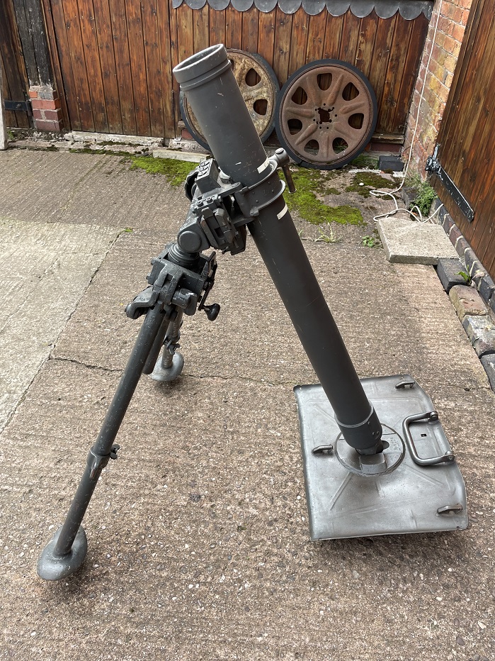 German *cm "Granatewerfer" Mortar WW2 dated S/N - Image 6