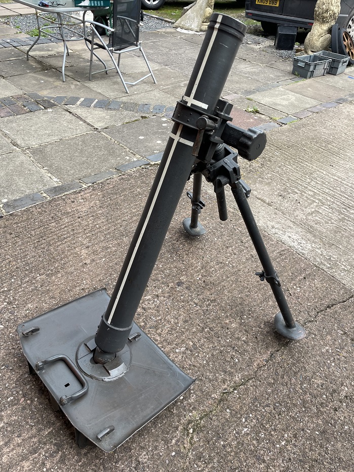 German *cm "Granatewerfer" Mortar WW2 dated S/N - Image 7